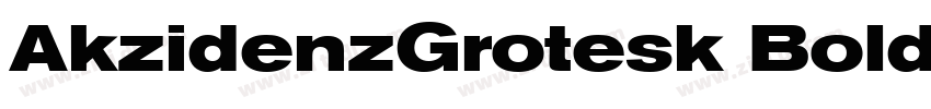 AkzidenzGrotesk Bold字体转换
